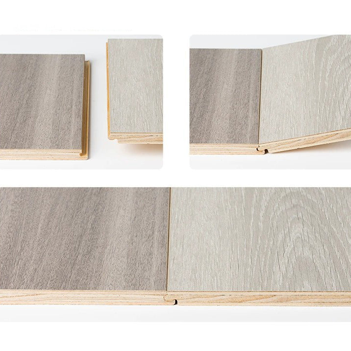 BowLift | 49"x8" width E0 natural solid wood laminate flooring, click-lock, waterproof