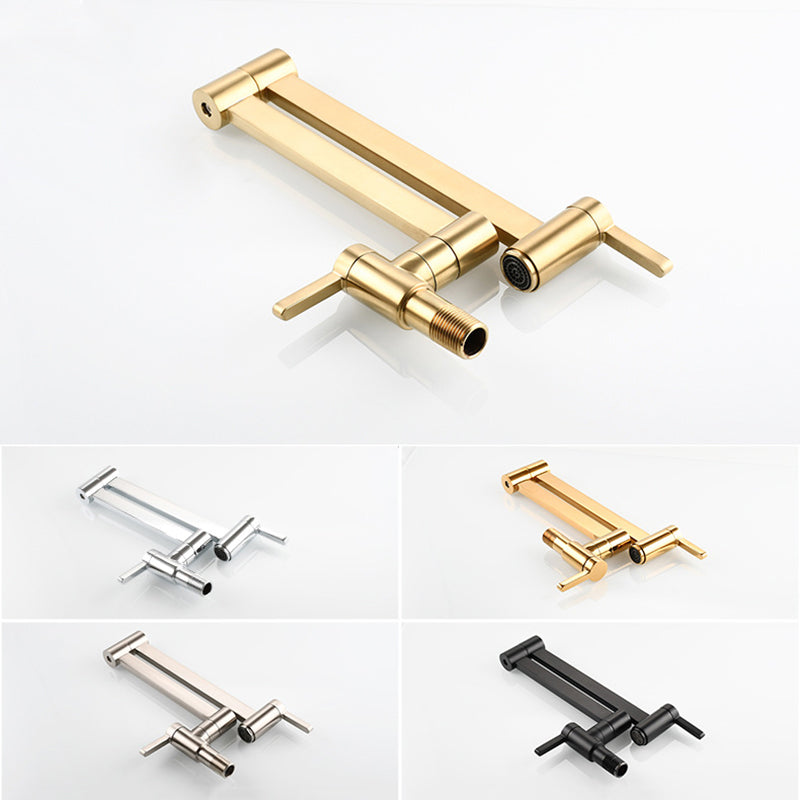 BowLift | Beautiful Wall Mounted Brass Fixtures Stain Resistant Wall Mounted Bathroom Faucet