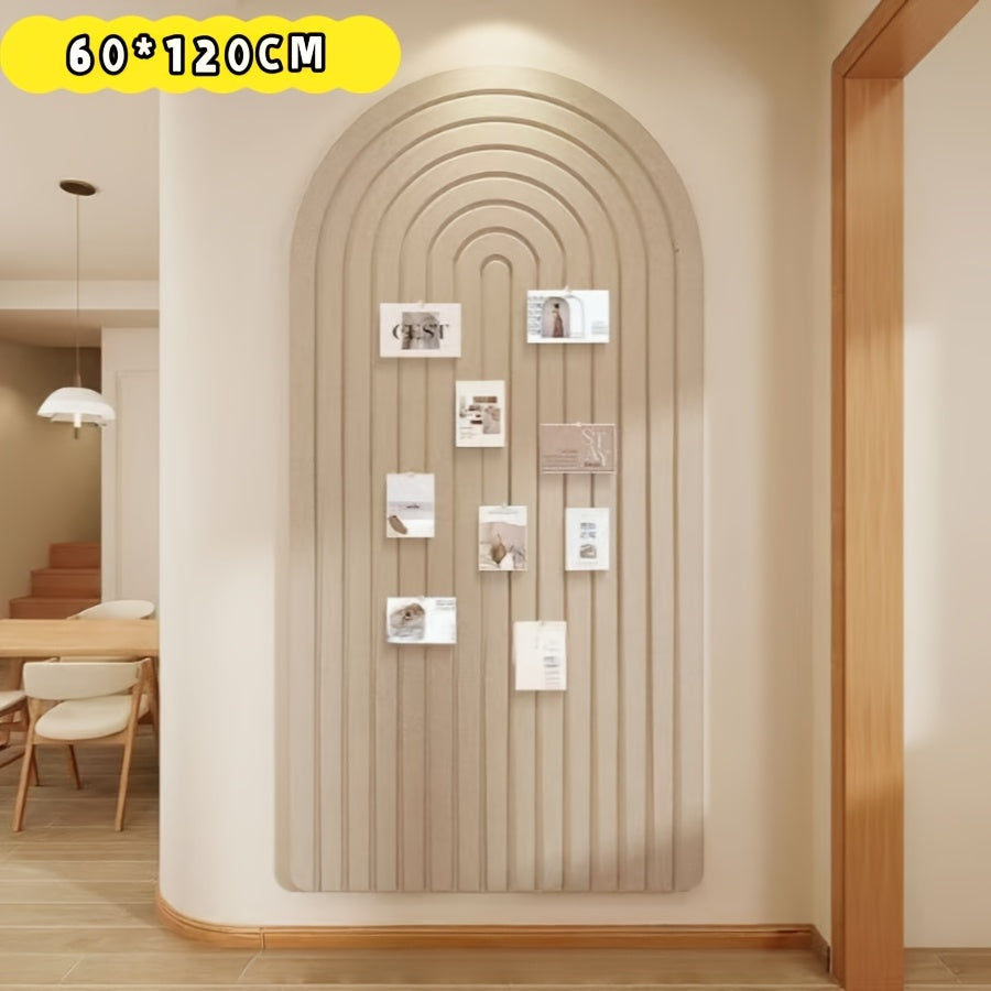BowLift | Curved Felt Notice Board – Large Self-Adhesive Wall Decoration made of Polyester Felt