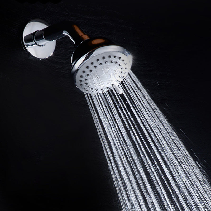 BowLift | Round shower head made of stainless steel in silver wall-mounted shower head