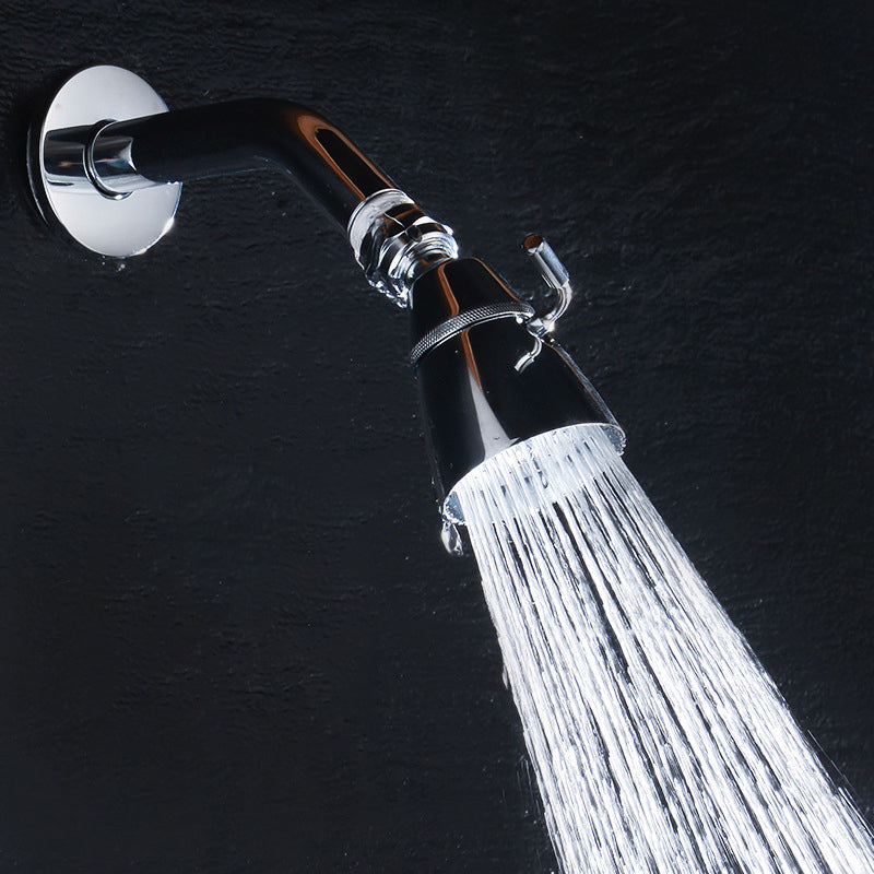 BowLift | Round shower head made of stainless steel in silver wall-mounted shower head