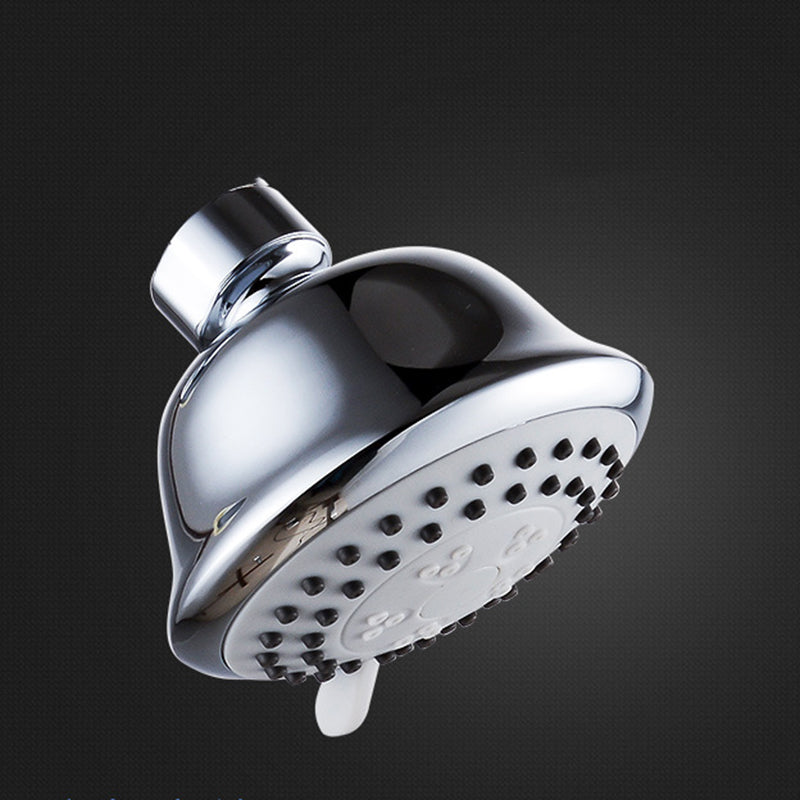 BowLift | Round shower head made of stainless steel in silver wall-mounted shower head