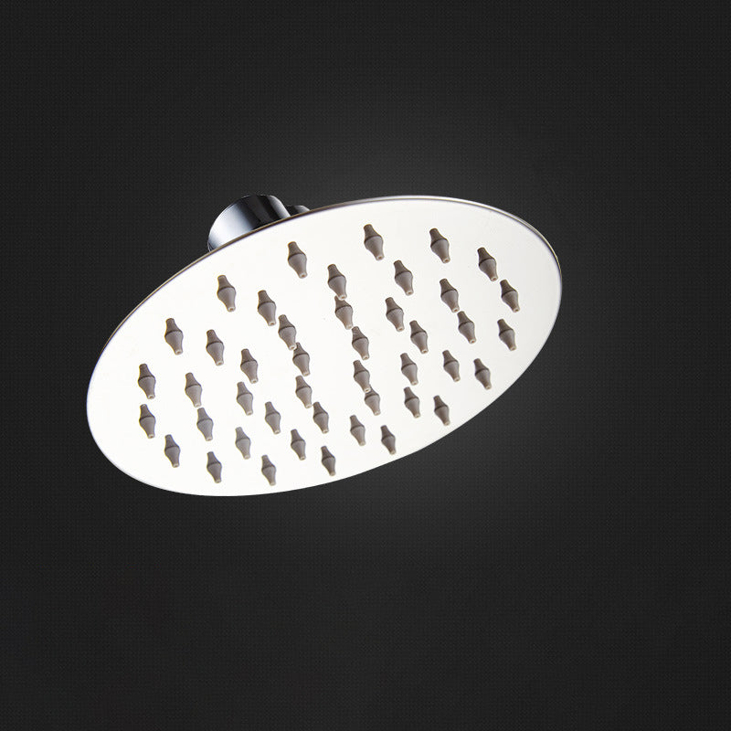BowLift | Round shower head made of stainless steel in silver wall-mounted shower head