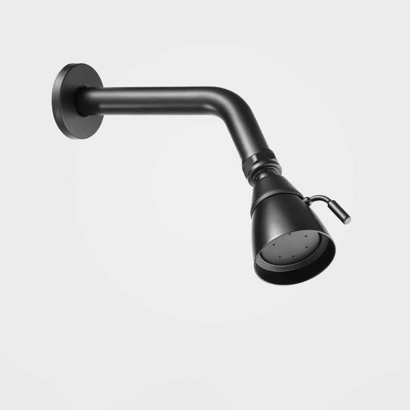 BowLift | Round shower head made of stainless steel in silver wall-mounted shower head