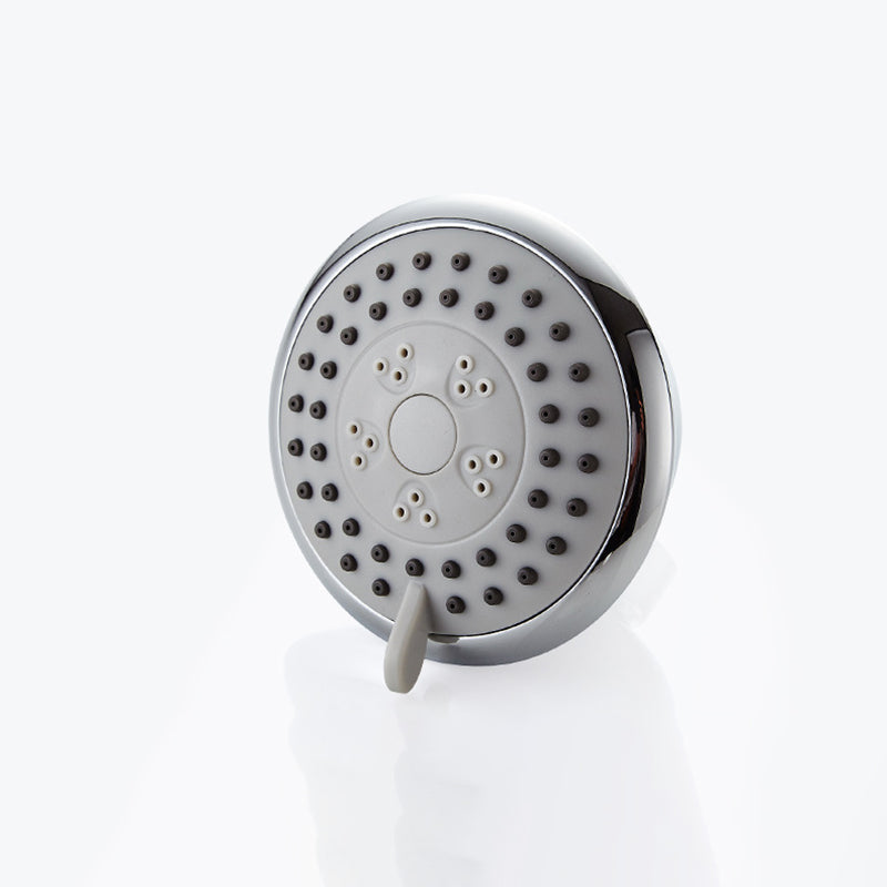 BowLift | Round shower head made of stainless steel in silver wall-mounted shower head