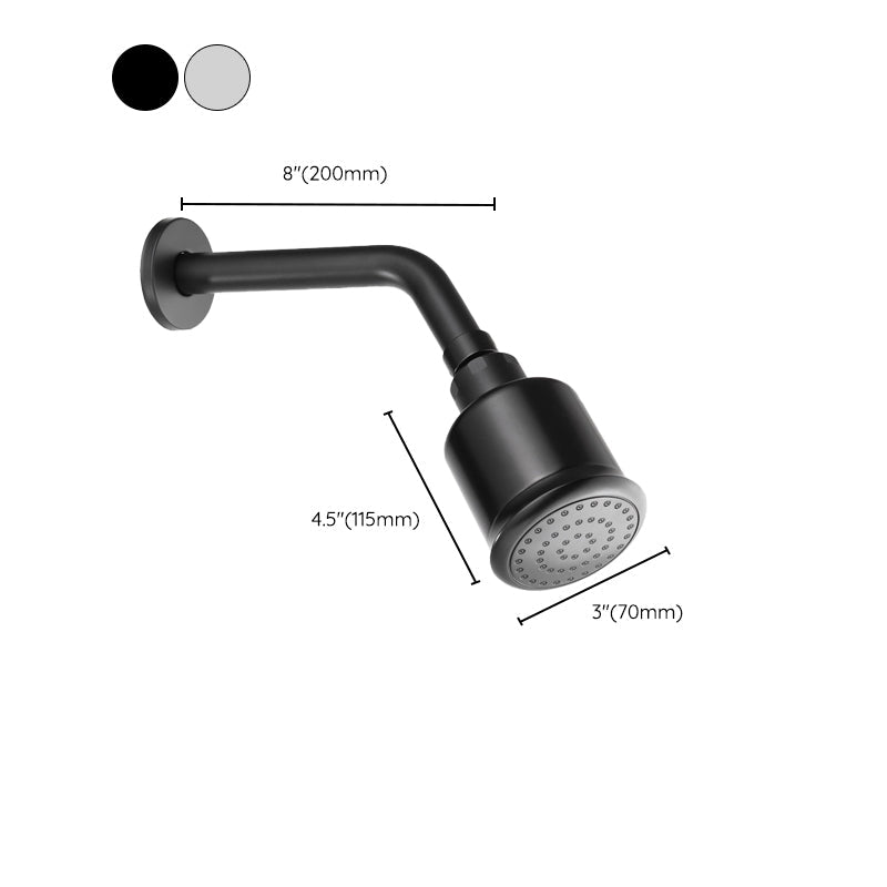 BowLift | Round shower head made of stainless steel in silver wall-mounted shower head