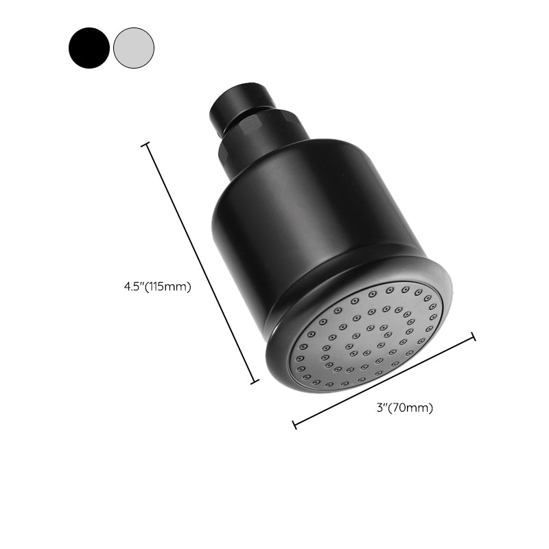BowLift | Round shower head made of stainless steel in silver wall-mounted shower head