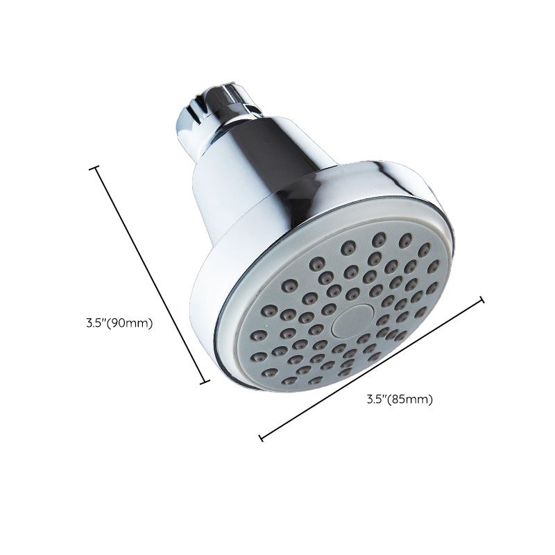 BowLift | Round shower head made of stainless steel in silver wall-mounted shower head