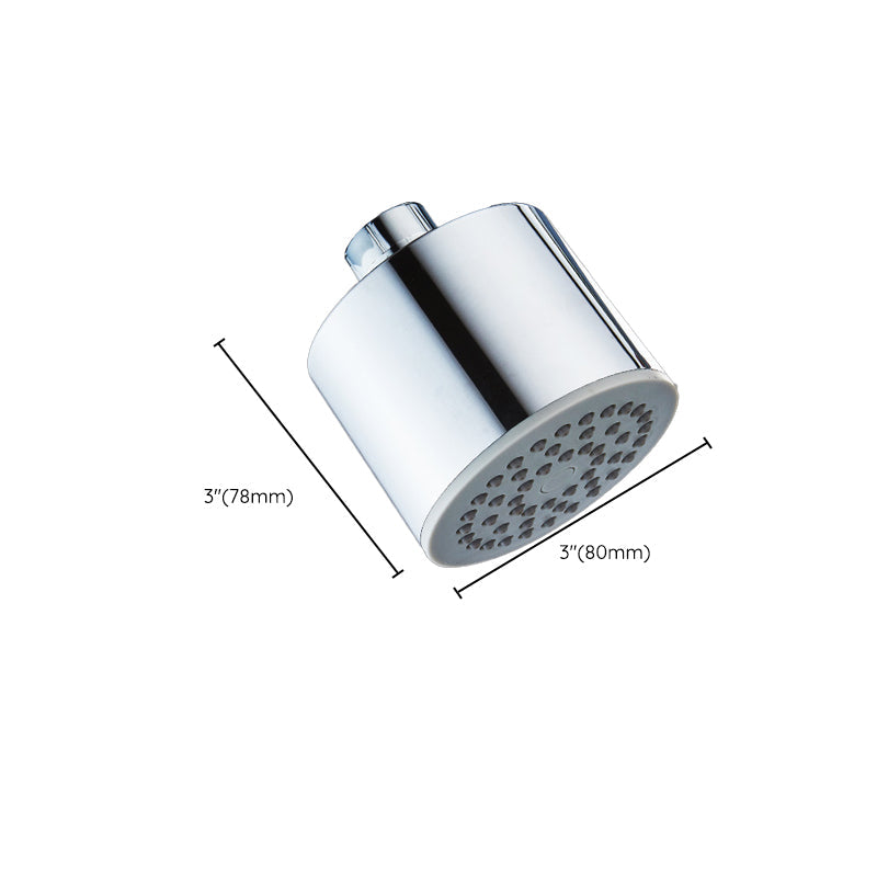 BowLift | Round shower head made of stainless steel in silver wall-mounted shower head