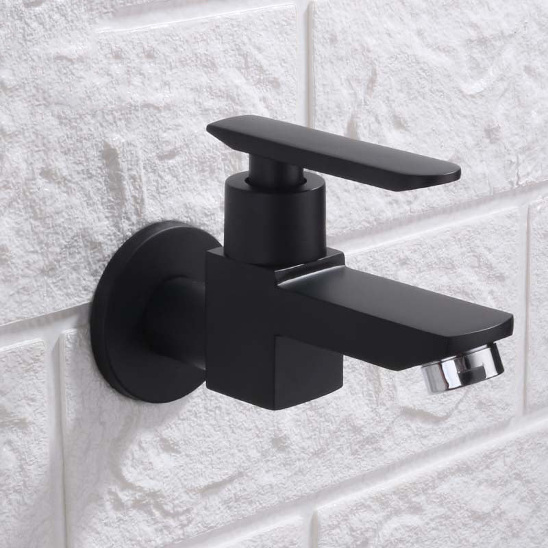 BowLift | Contemporary Wall-Mounted Bathroom Faucet Lever Handles Solid Brass Faucet