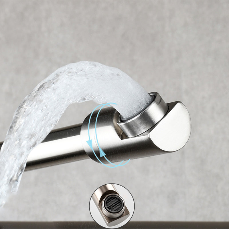 BowLift | Modern Pull-down Faucet Single Handle Wall Mounted Pot Filler Low Profile 1 Holder Filler