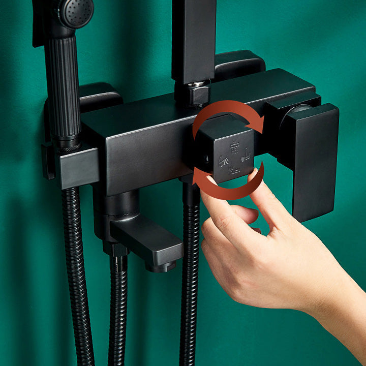 BowLift | Adjustable Spray Sample Shower Combination Metal Shower Fitting Arm Shower Head with Slip Bar