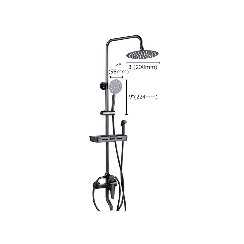 BowLift | Adjustable Spray Sample Shower Combination Metal Shower Fitting Arm Shower Head with Slip Bar