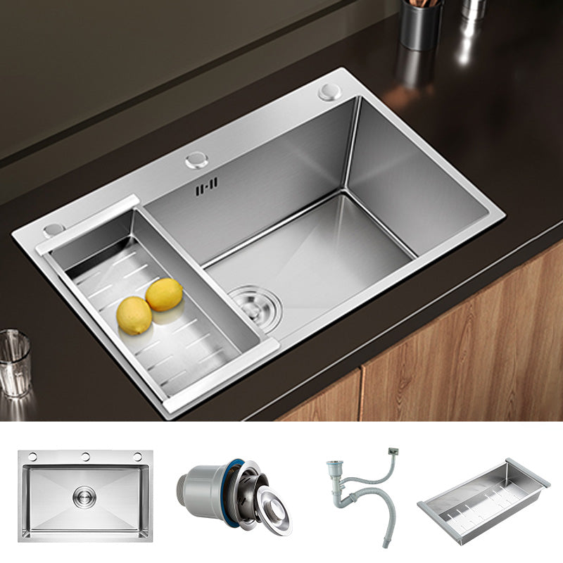 BowLift | Contemporary Style Kitchen Sink Stainless Steel Color Fast Built-In Sink