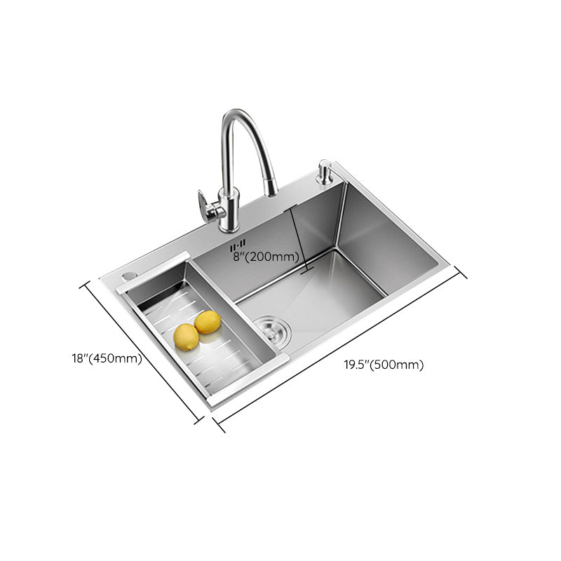 BowLift | Contemporary Style Kitchen Sink Stainless Steel Color Fast Built-In Sink