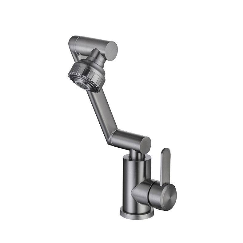 BowLift | Contemporary Centerset Faucet Lever Handles Low Arc Stainless Steel Faucet