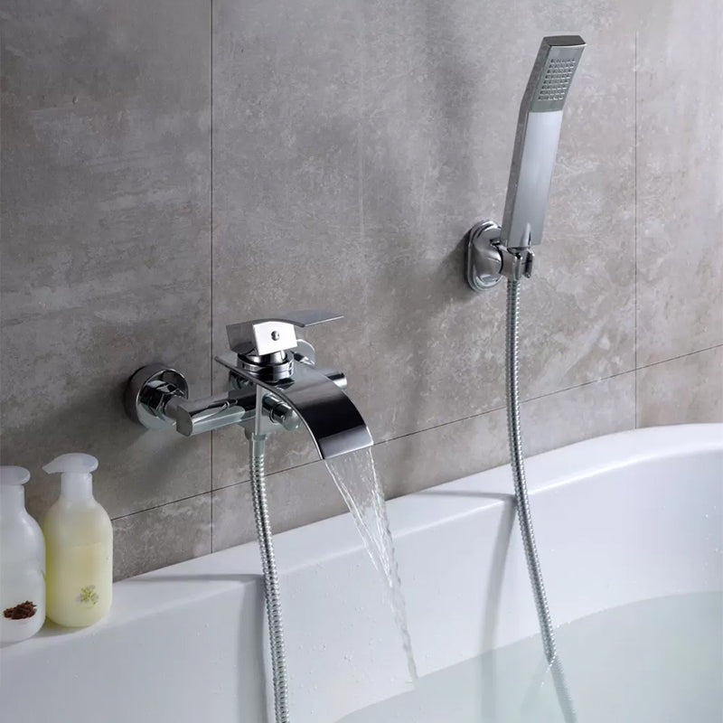 BowLift | Bathroom Bathtub Pull-Out Wall-Mounted Hand Shower Fixed Bathtub Faucet