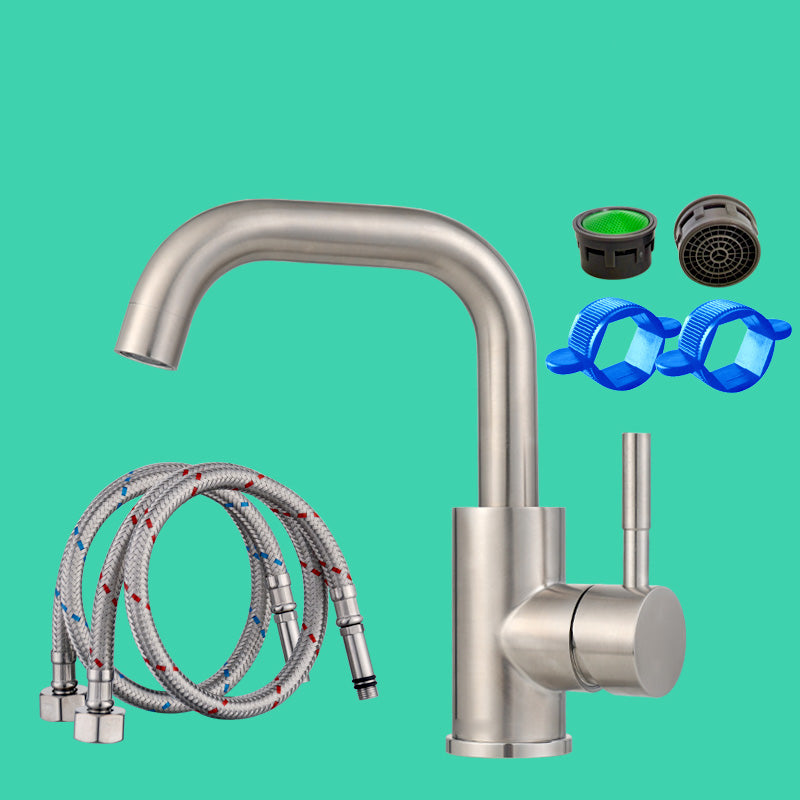 BowLift | Swivel Bathroom Faucet Contemporary Design Vessel Faucet with Stainless Steel