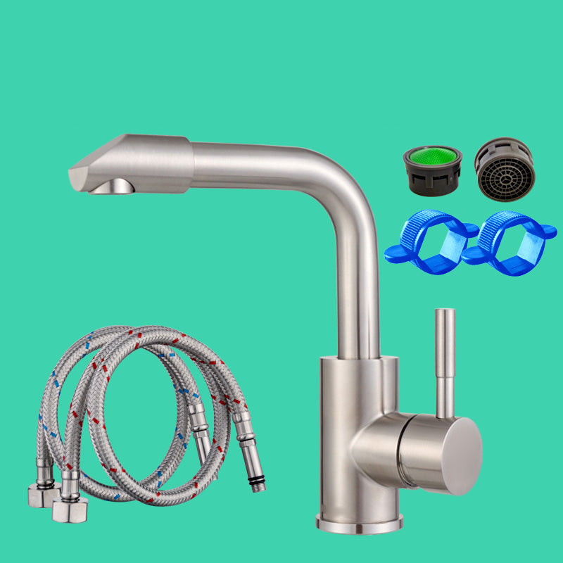 BowLift | Swivel Bathroom Faucet Contemporary Design Vessel Faucet with Stainless Steel