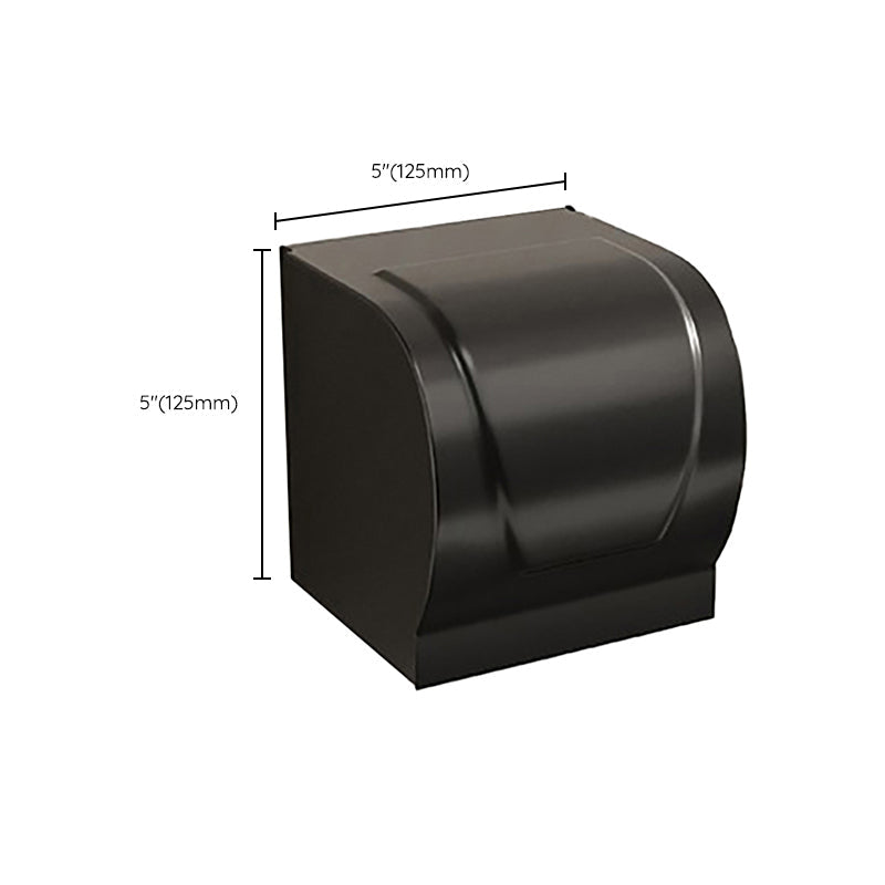 BowLift | Chrome/Black Classic Bathroom Accessory Set Modern Bath Shelf/Towel Bar & Paper Holder