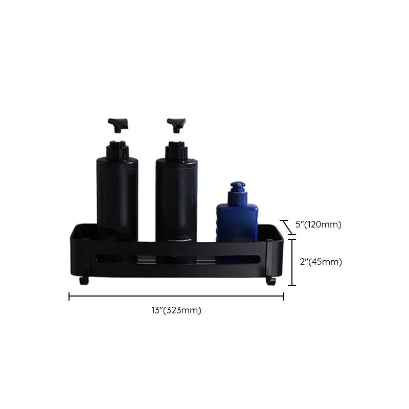 BowLift | Contemporary Bathroom Accessory Set Black Surface Bathrobe Hook/Towel Ring Bar