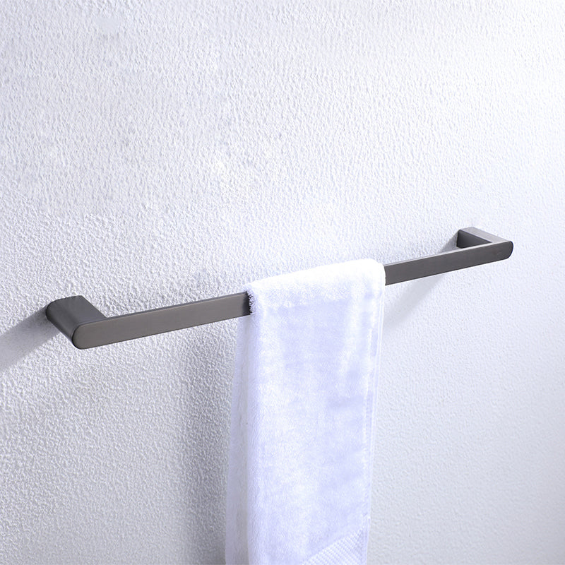 BowLift | Dark gray modern bathroom accessory set stainless steel bathroom accessory set