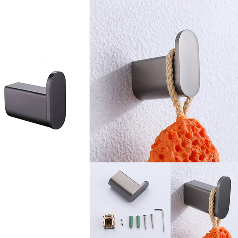 BowLift | Dark gray modern bathroom accessory set stainless steel bathroom accessory set