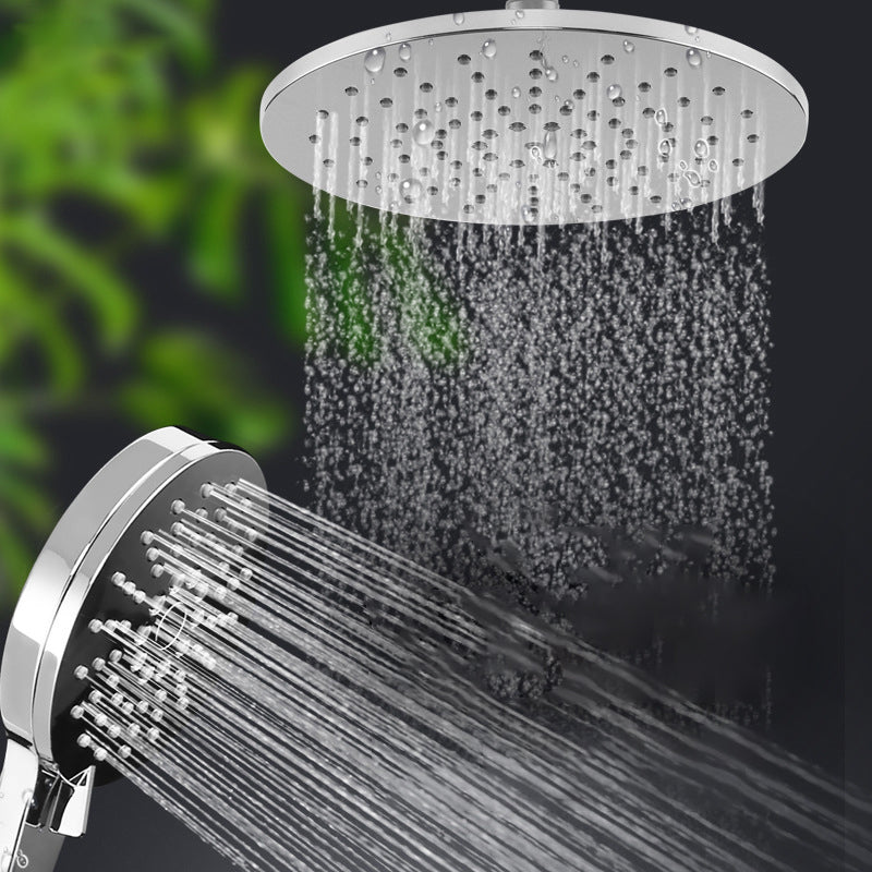 BowLift | Ceiling and wall mounted showerhead combination round chrome spray head
