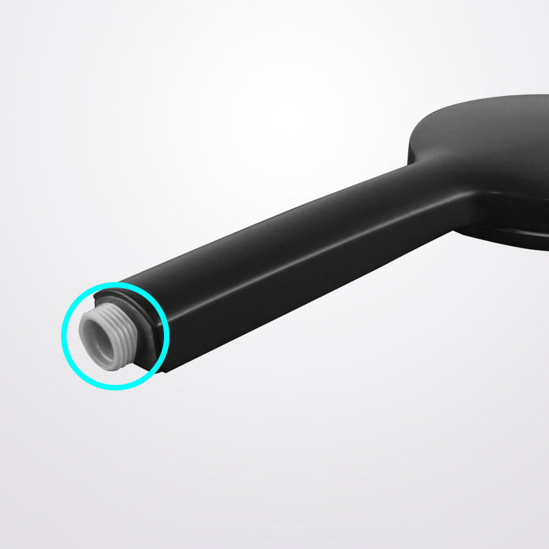 BowLift | Contemporary Black Round Showerhead Combo Rain Shower Hand Shower