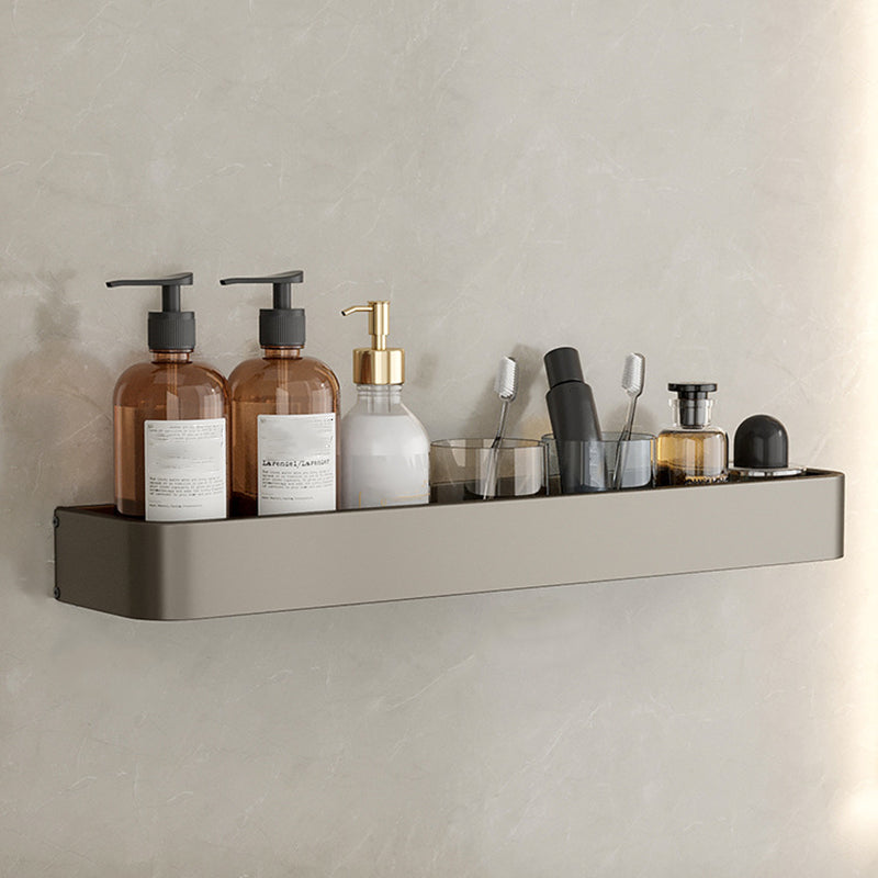 BowLift | Contemporary Aluminum Bathroom Accessory Set Gray Bath Shelf
