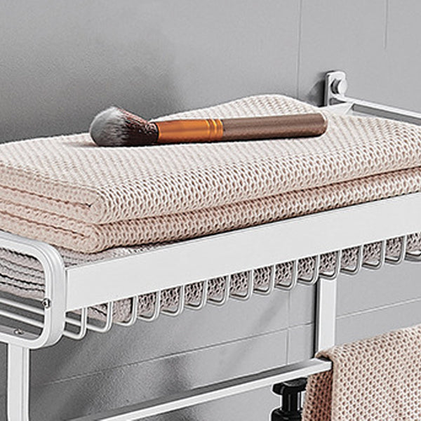 BowLift | Black / Silver Bathroom Accessories Aluminum Hardware Set Bathroom Shelf