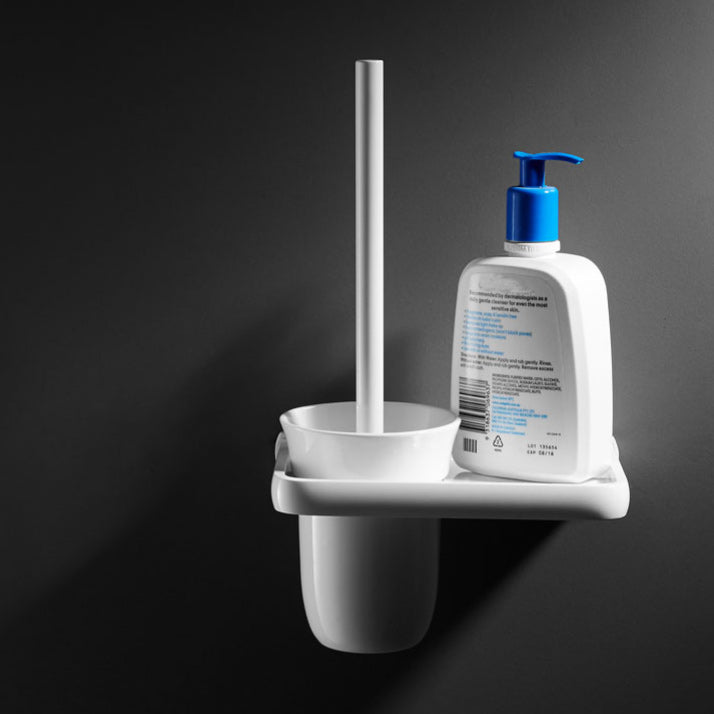 BowLift | Aluminium Bathroom Accessories Set Modern White Bathroom Accessories Set