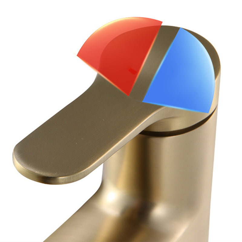 BowLift | Contemporary Basin Faucet Copper Pure Color Single Lever Retractable Basin Faucet