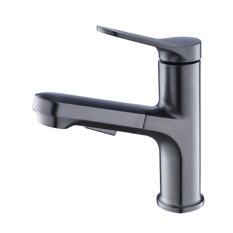 BowLift | Vessel Sink Faucet Modern Pull-Out Bathroom Faucet with One Lever Handle