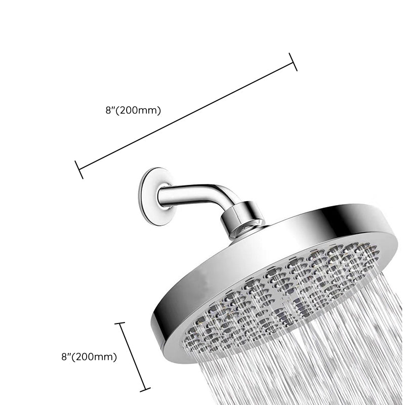 BowLift | Contemporary Shower Combination Fixed Shower Head Stainless Steel Wall Mounted Round Shower Head
