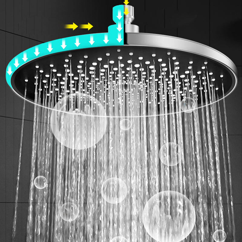 BowLift | Contemporary Showerhead Combination Rainfall Chrome Wall Mount Showerhead