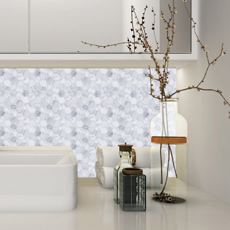 BowLift | Peel and Stick Tile Waterproof Hexagonal Plastic Peel and Stick Tile for Shower