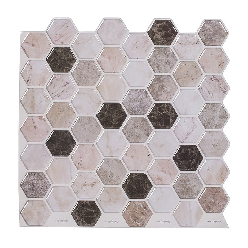 BowLift | Peel and Stick Tile Waterproof Hexagonal Plastic Peel and Stick Tile for Shower