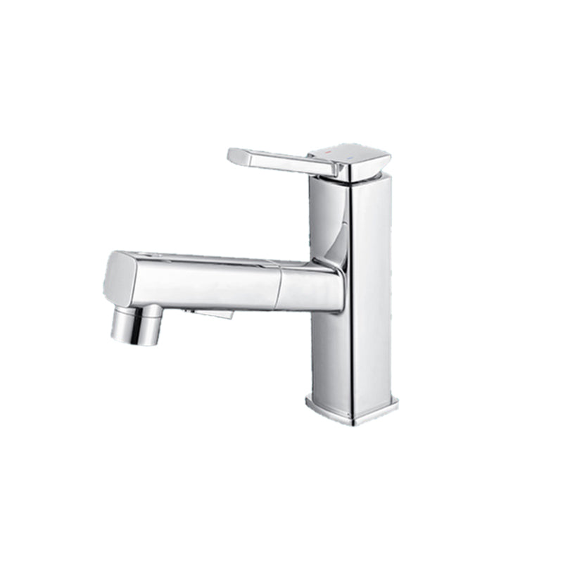 BowLift | Lever Handle Faucet Pull-Out Basin Faucet with Swivel Spout