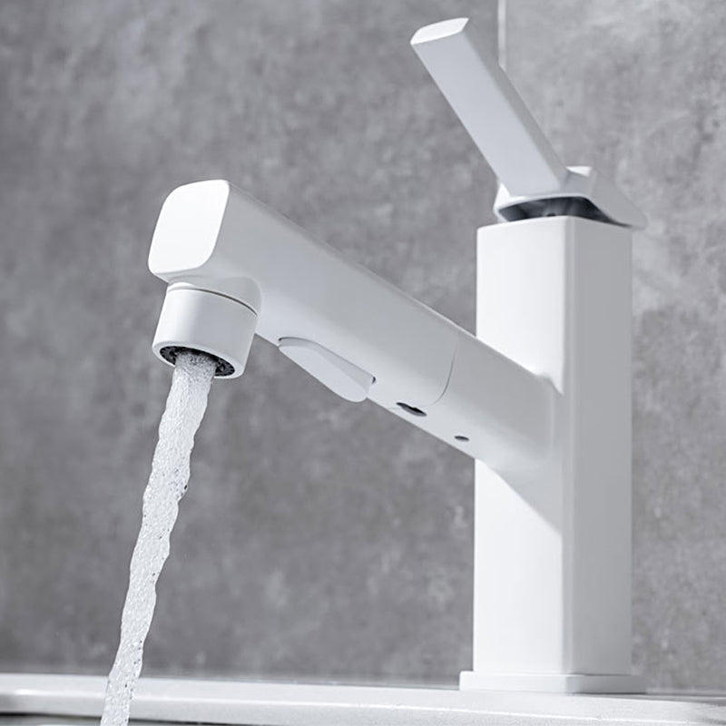 BowLift | Lever Handle Faucet Pull-Out Basin Faucet with Swivel Spout