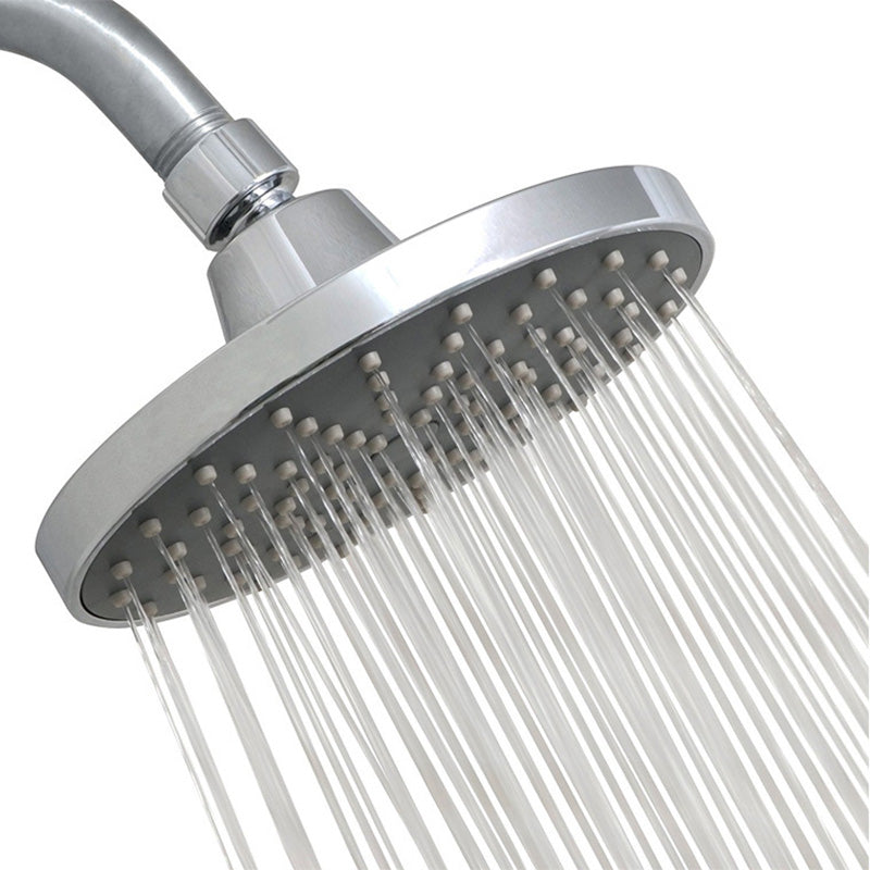 BowLift | Round Fest Shower Head Silver Single Jet Wall Mounted Shower Head