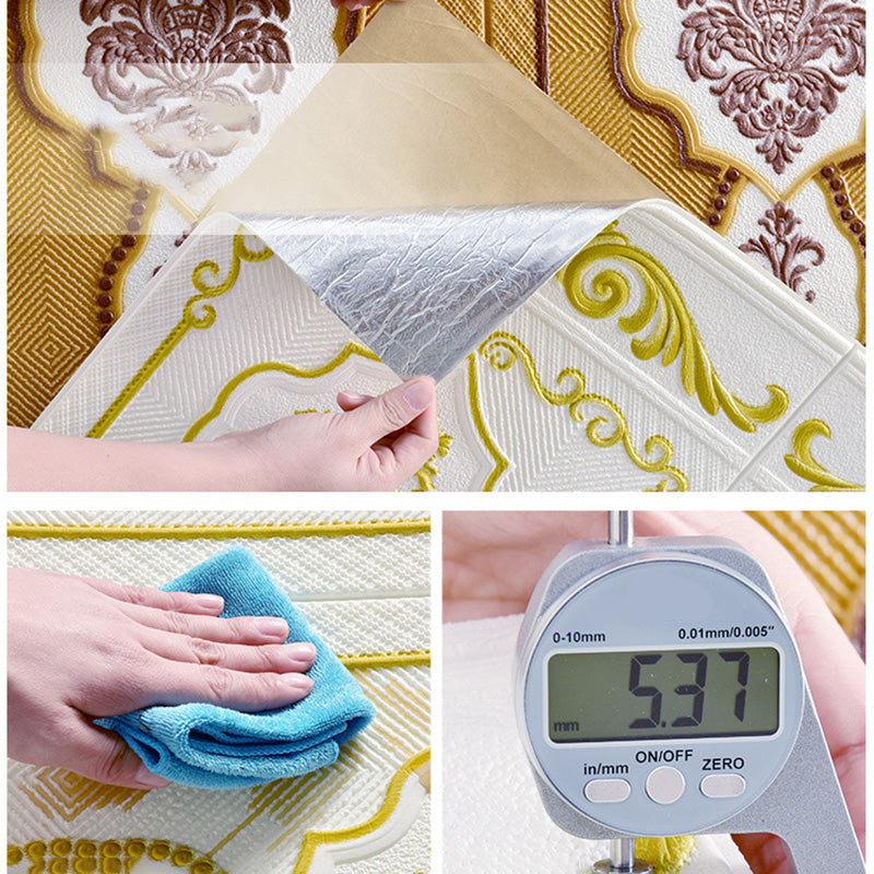 BowLift | 3D embossed wall panel Glam style waterproof wall panel for the living room