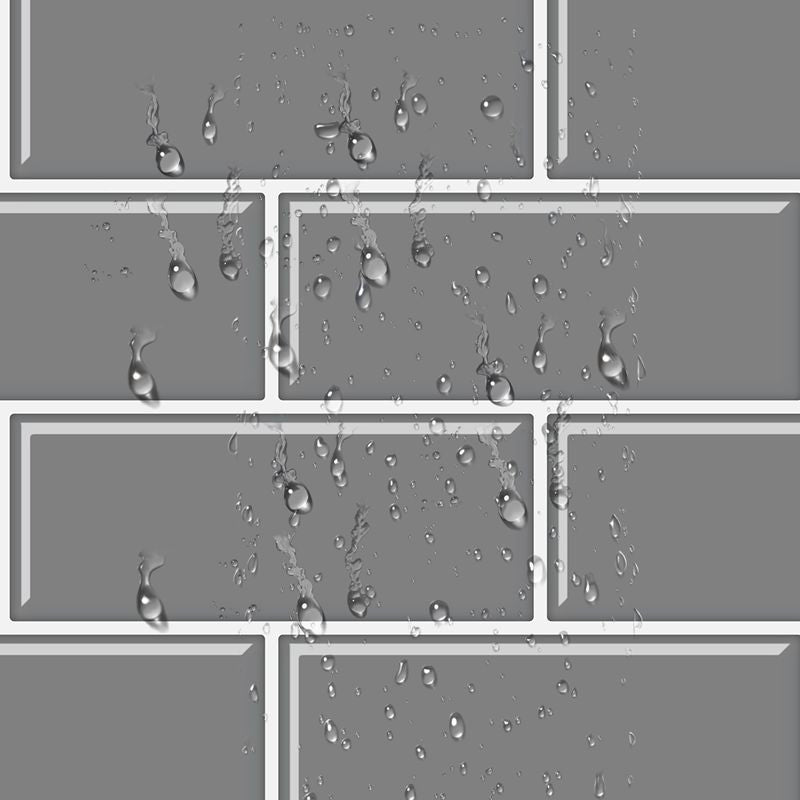BowLift | Tile Peel & Stick Rectangle Waterproof Solid Plastic Peel & Stick Subway Tile for Shower