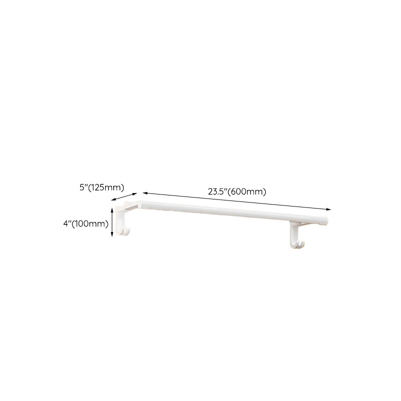 BowLift | White Bathroom Accessory Set Contemporary Aluminum Bathroom Accessory Kit with Towel Holder