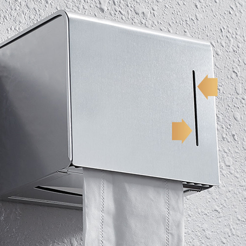 BowLift | Contemporary bathroom accessory set made of aluminum with towel holder/bath shelf