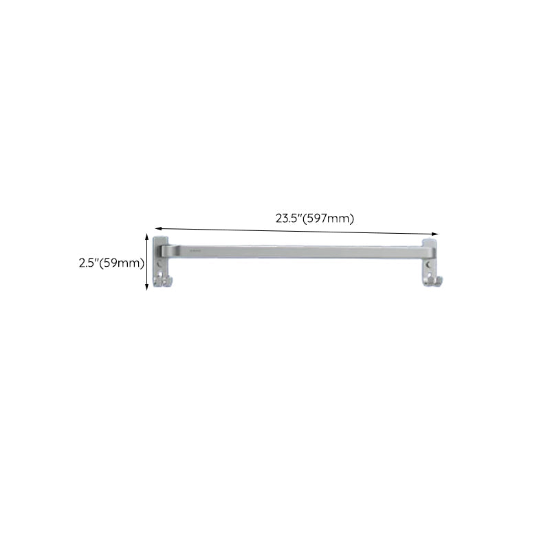 BowLift | Contemporary bathroom accessory set made of aluminum with towel holder/bath shelf