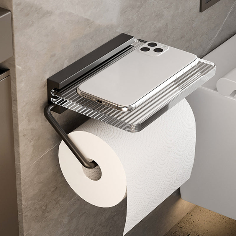 BowLift | Black Bathroom Set Metallic & Acrylic Bathroom Accessories Set made of Stainless Steel Aluminium