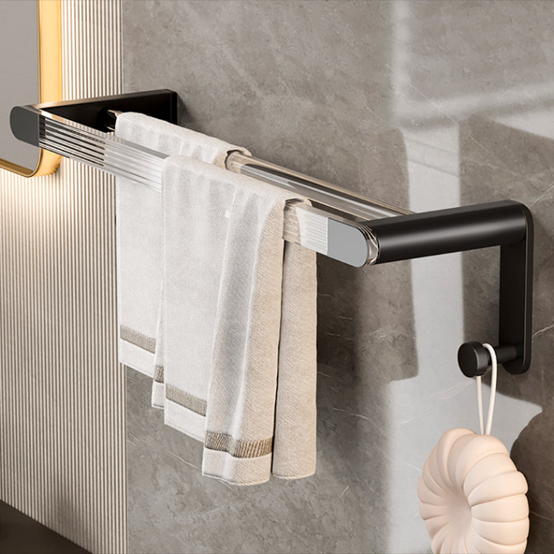 BowLift | Black Bathroom Set Metallic & Acrylic Bathroom Accessories Set made of Stainless Steel Aluminium
