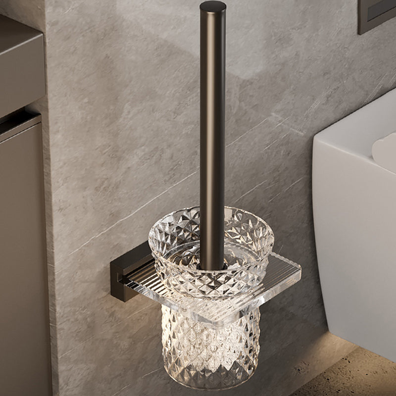 BowLift | Black Bathroom Set Metallic & Acrylic Bathroom Accessories Set made of Stainless Steel Aluminium