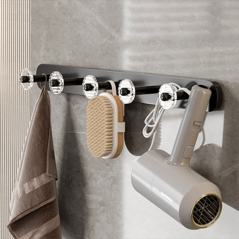 BowLift | Black Bathroom Set Metallic & Acrylic Bathroom Accessories Set made of Stainless Steel Aluminium